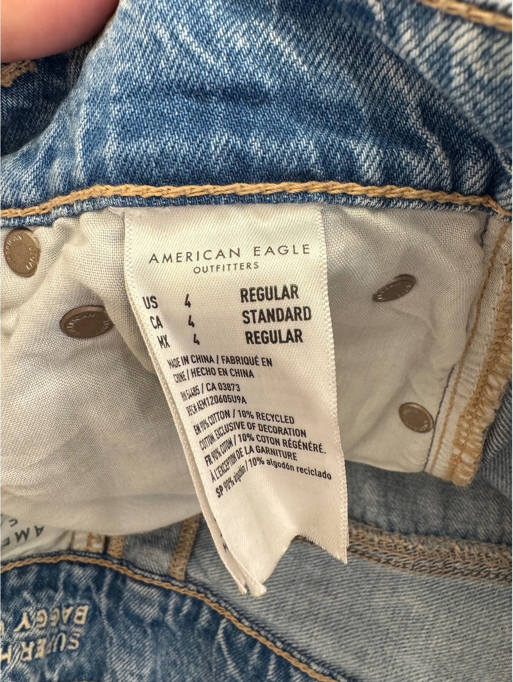 American Eagle Super High-Rise Baggy Wide Leg Jeans - Picture 6 of 6